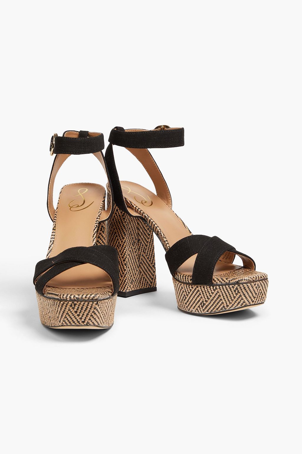 SAM EDELMAN صندل «نوليتا» بنعل سميك مصنوع من نسيج محبوك