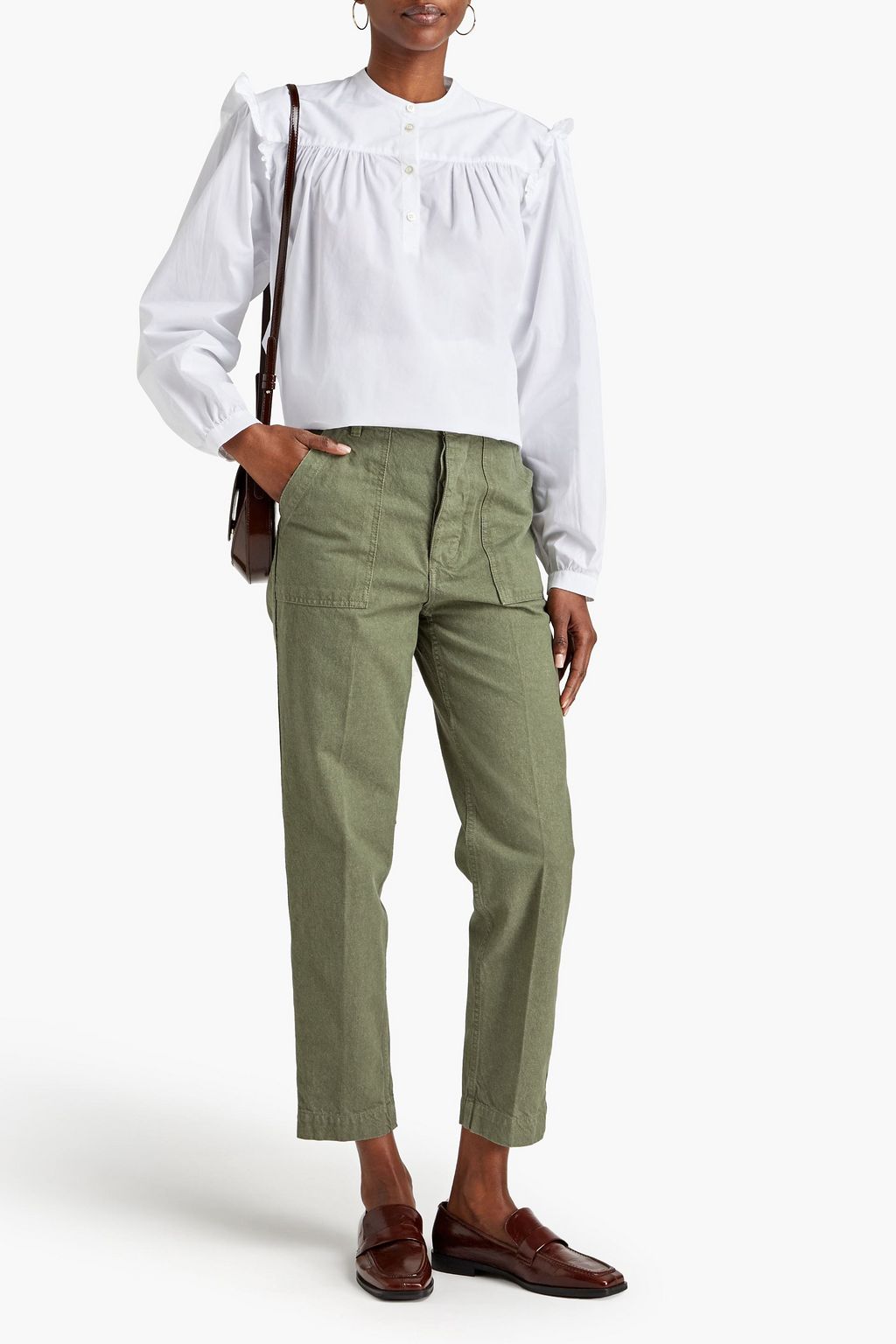 OFFICINE GÉNÉRALE Saskia high-rise straight-leg jeans