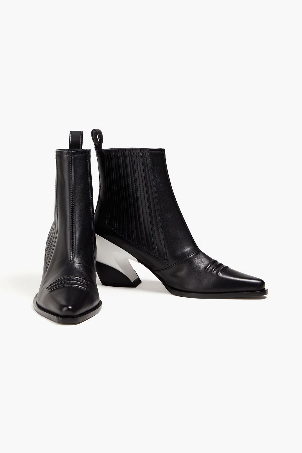 ROGER VIVIER بوت بطول الكاحل مصنوع من الجلد