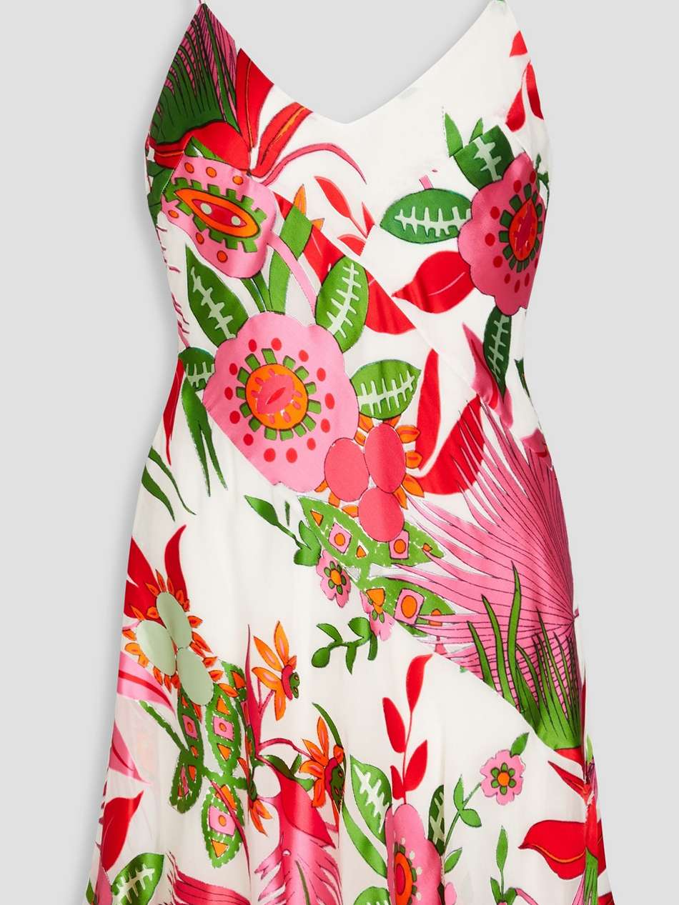 zarima floral-print devoré-chiffon silk-blend mini slip dress