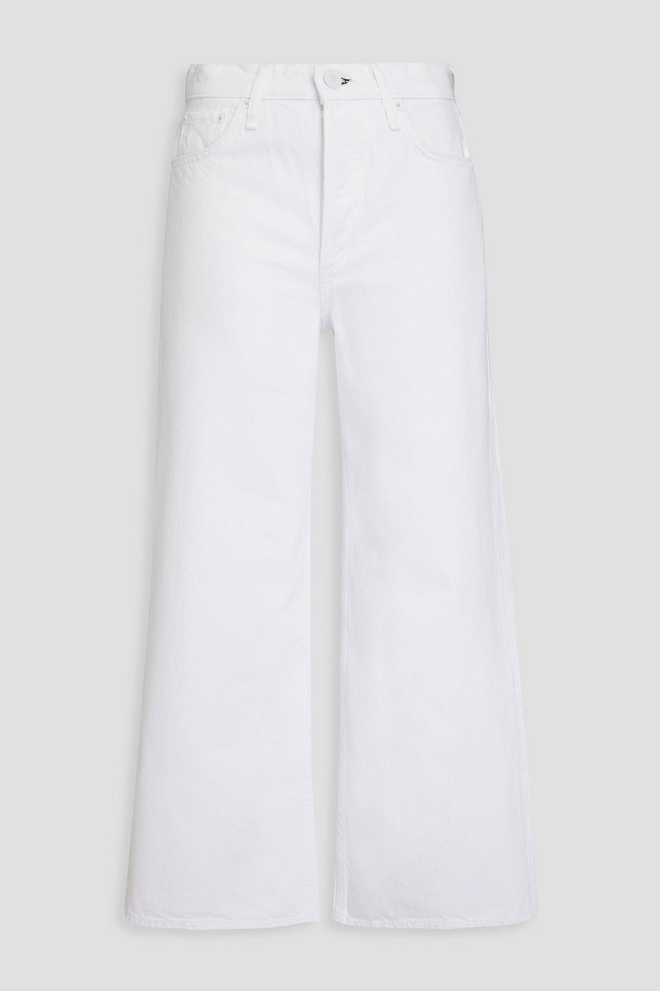 rag & bone - Andi cropped high-rise wide-leg jeans - White - 32
