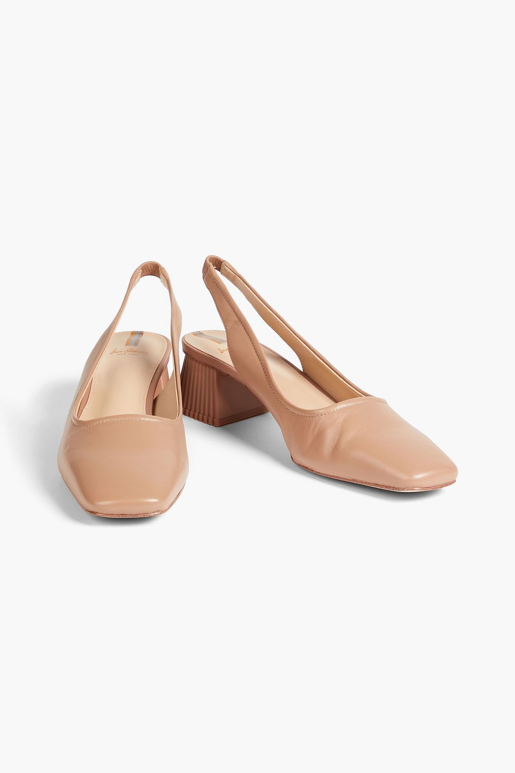 SAM EDELMAN Leather slingback pumps