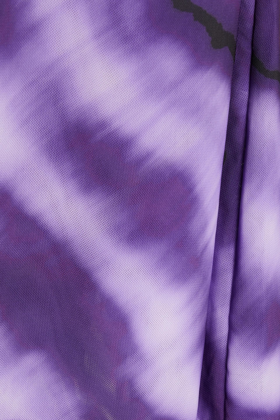 Cult Gaia Kumi Cutout Tie-dyed Stretch-mesh Midi Dress In Purple