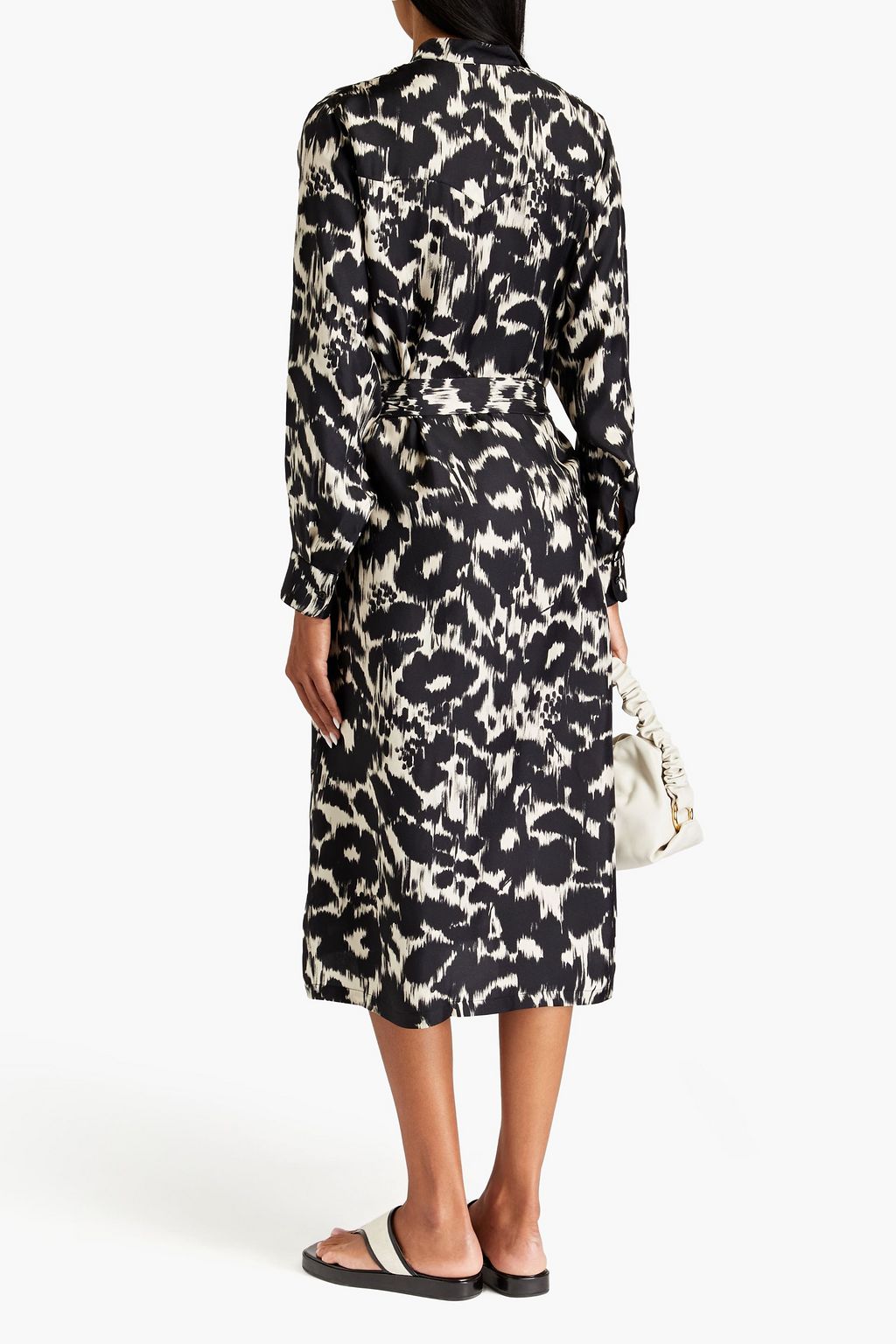 OFFICINE GÉNÉRALE Bonnie printed silk-twill midi dress