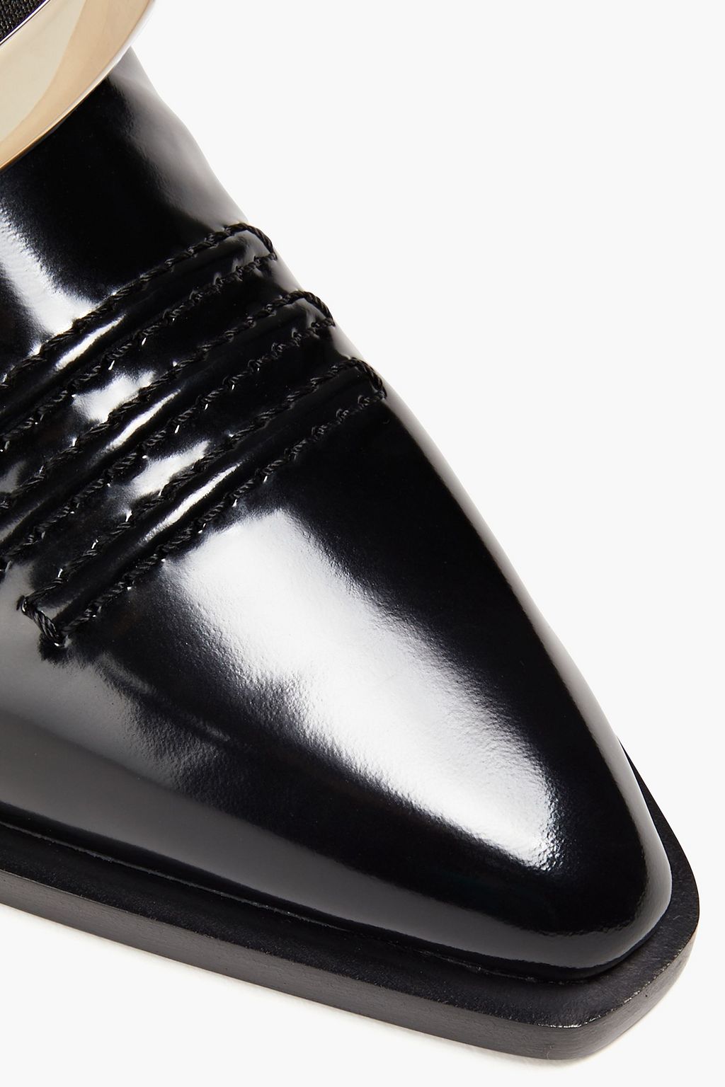 ROGER VIVIER Viv Tex buckle-embellished patent-leather cowboy boots