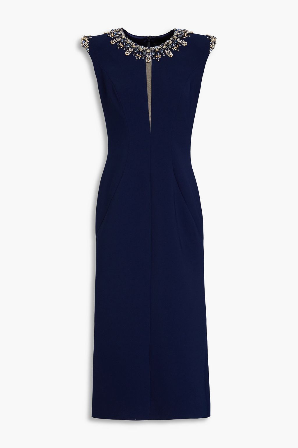 JENNY PACKHAM Embellished crepe midi dress THE