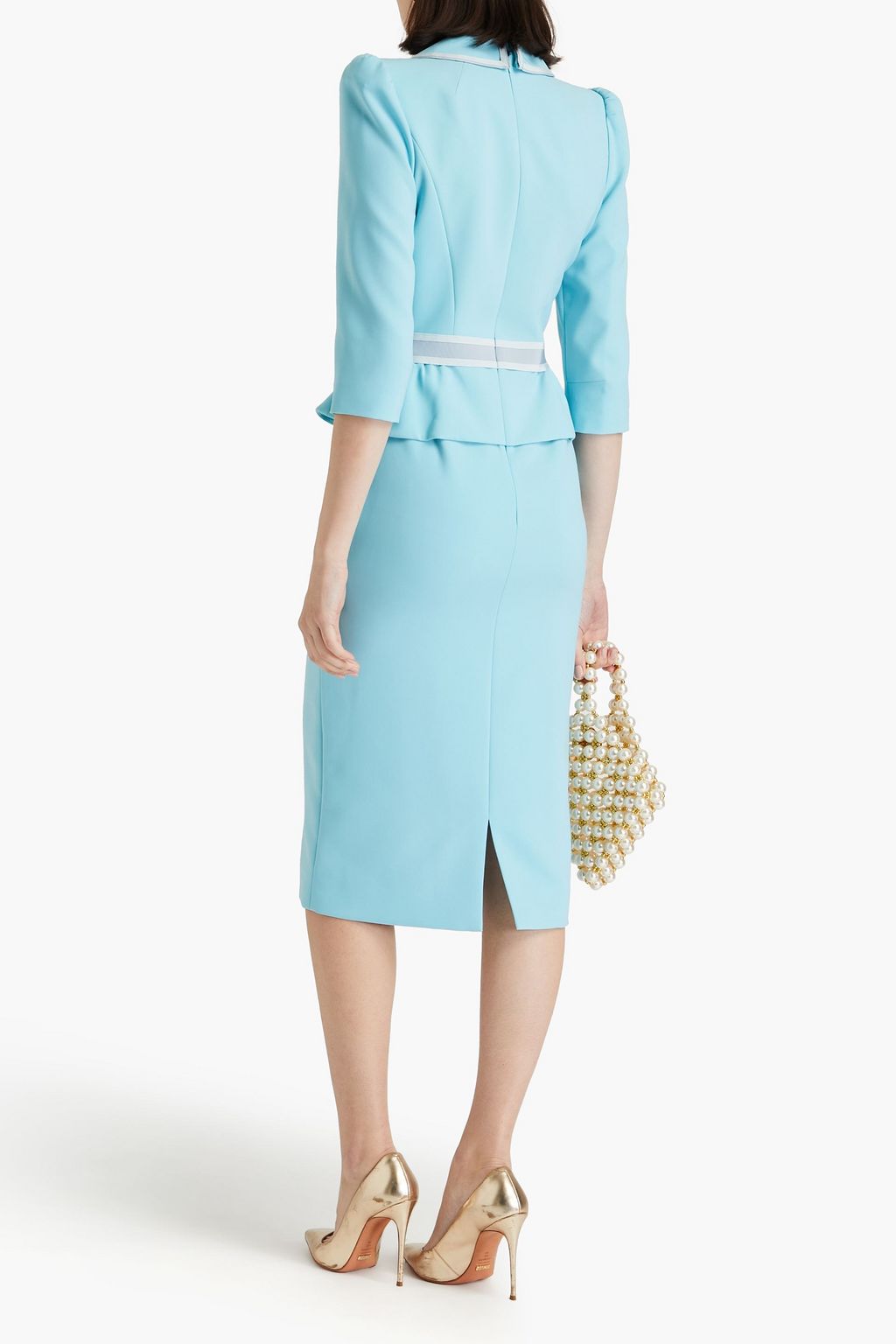JENNY PACKHAM クレープ ペプラムワンピース