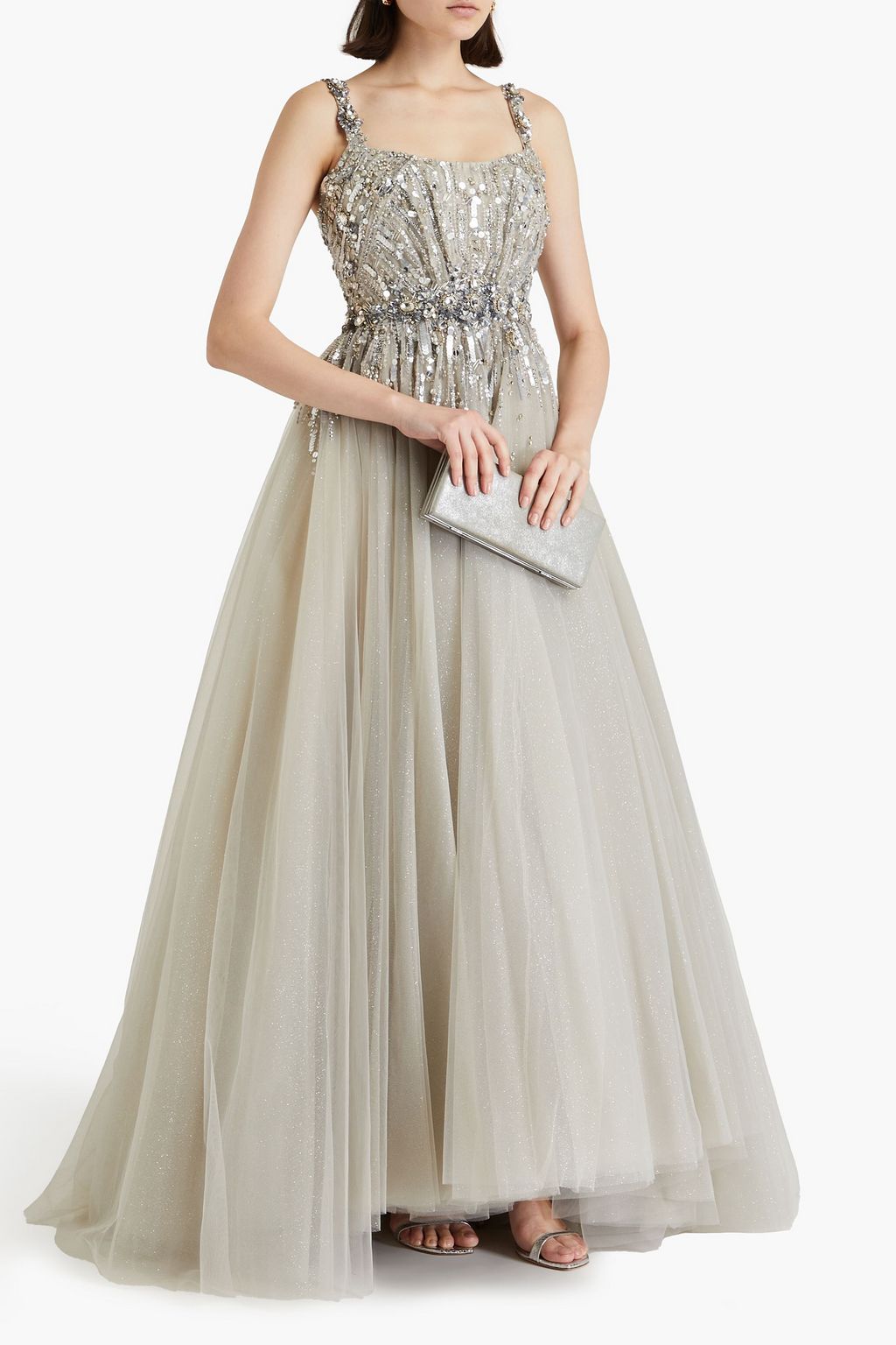 JENNY PACKHAM Embellished layered tulle gown