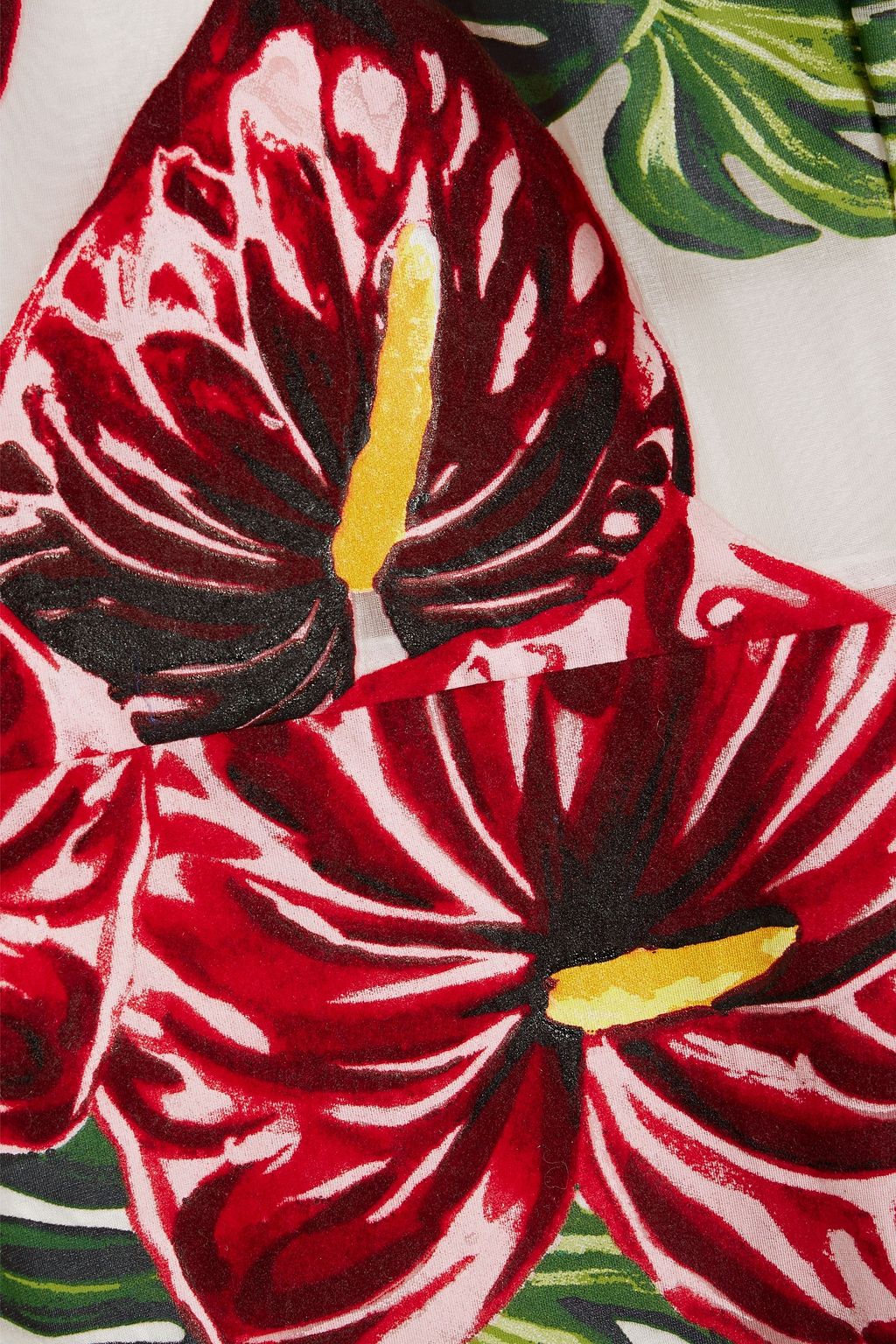 DOLCE&GABBANA Floral-print organza midi dress