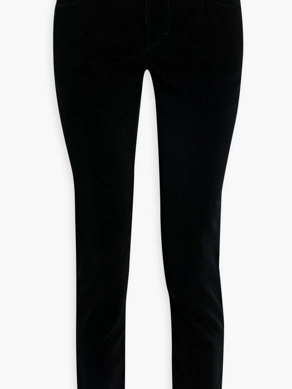 cotton-blend corduroy slim-leg pants