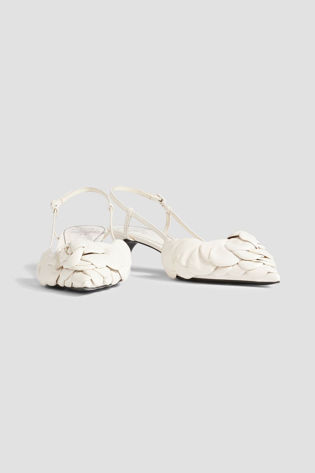VALENTINO GARAVANI 03 Rose Edition Atelier レザー スリングバックパンプス