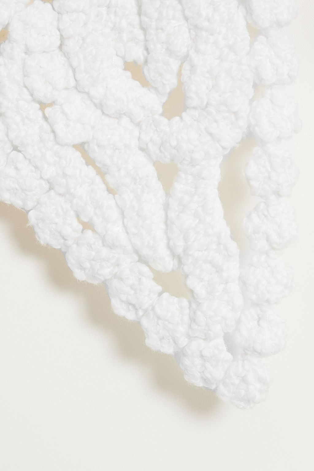 JIL SANDER Crochet-paneled crepe shirt