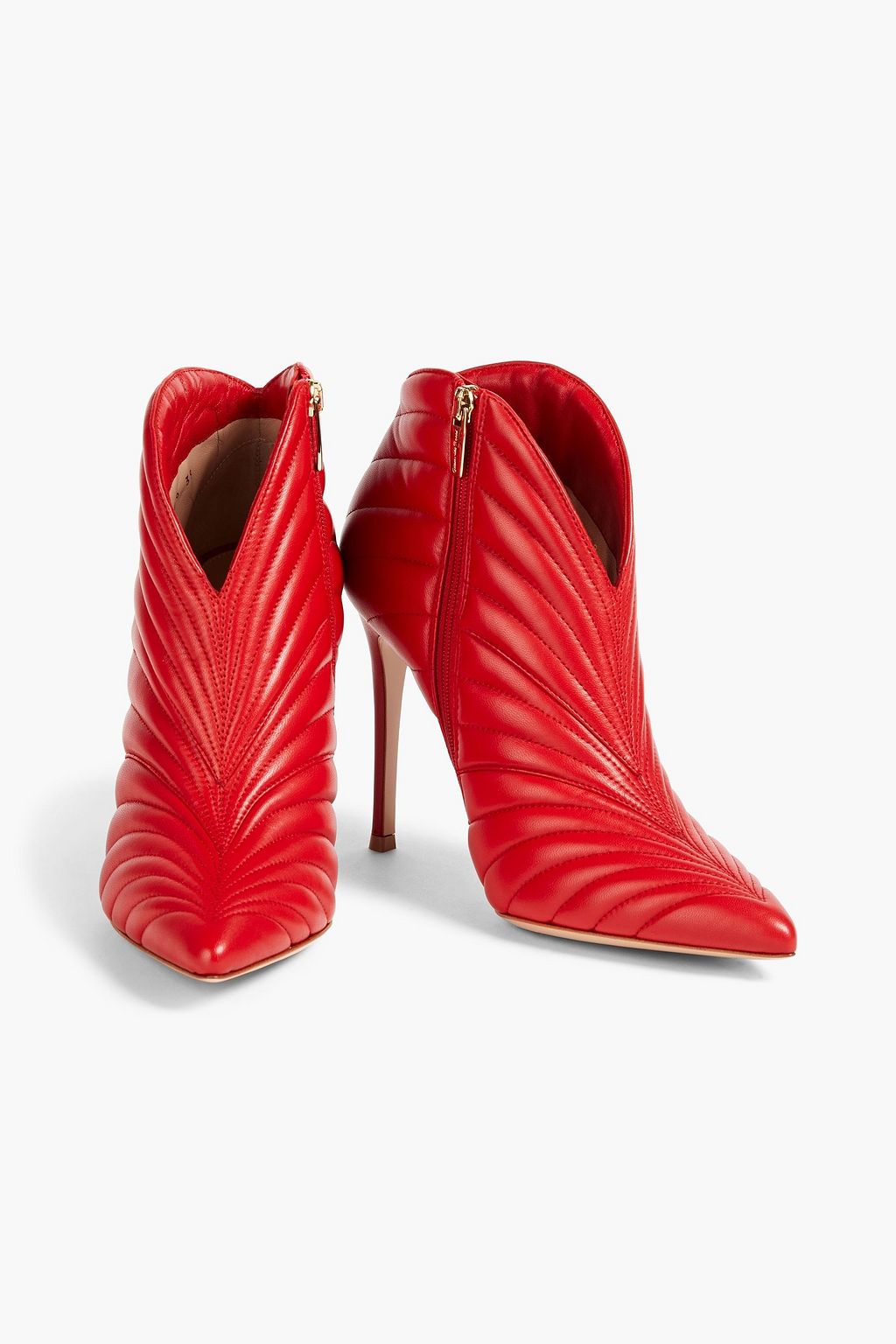 GIANVITO ROSSI Eiko Ankle Boots aus gestepptem Leder