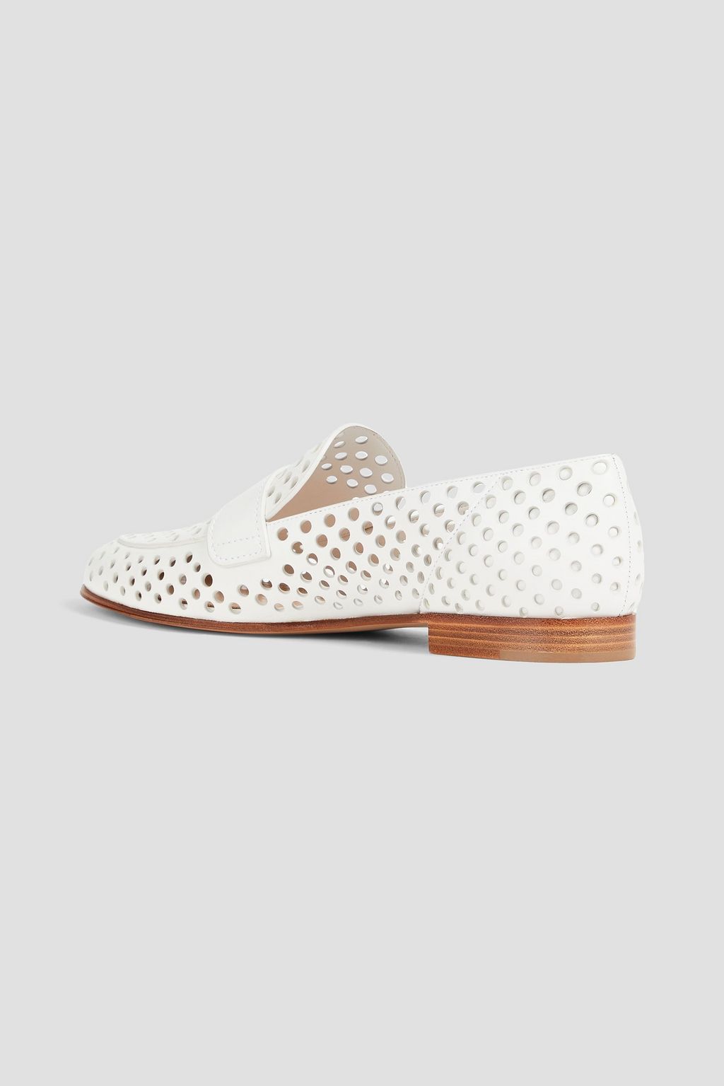 GIANVITO ROSSI Thierry レザー ローファー レーザーカット