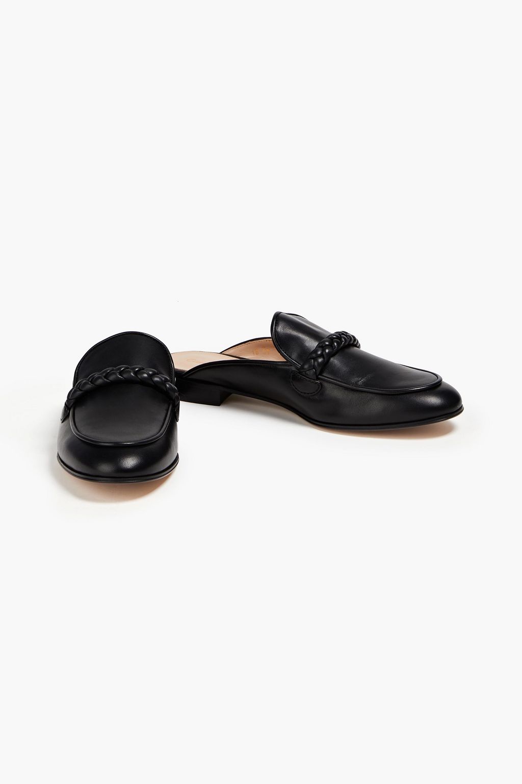 GIANVITO ROSSI Belem Slippers aus Leder