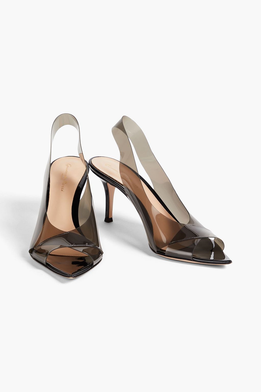 GIANVITO ROSSI Anouk 70 PVC slingback pumps