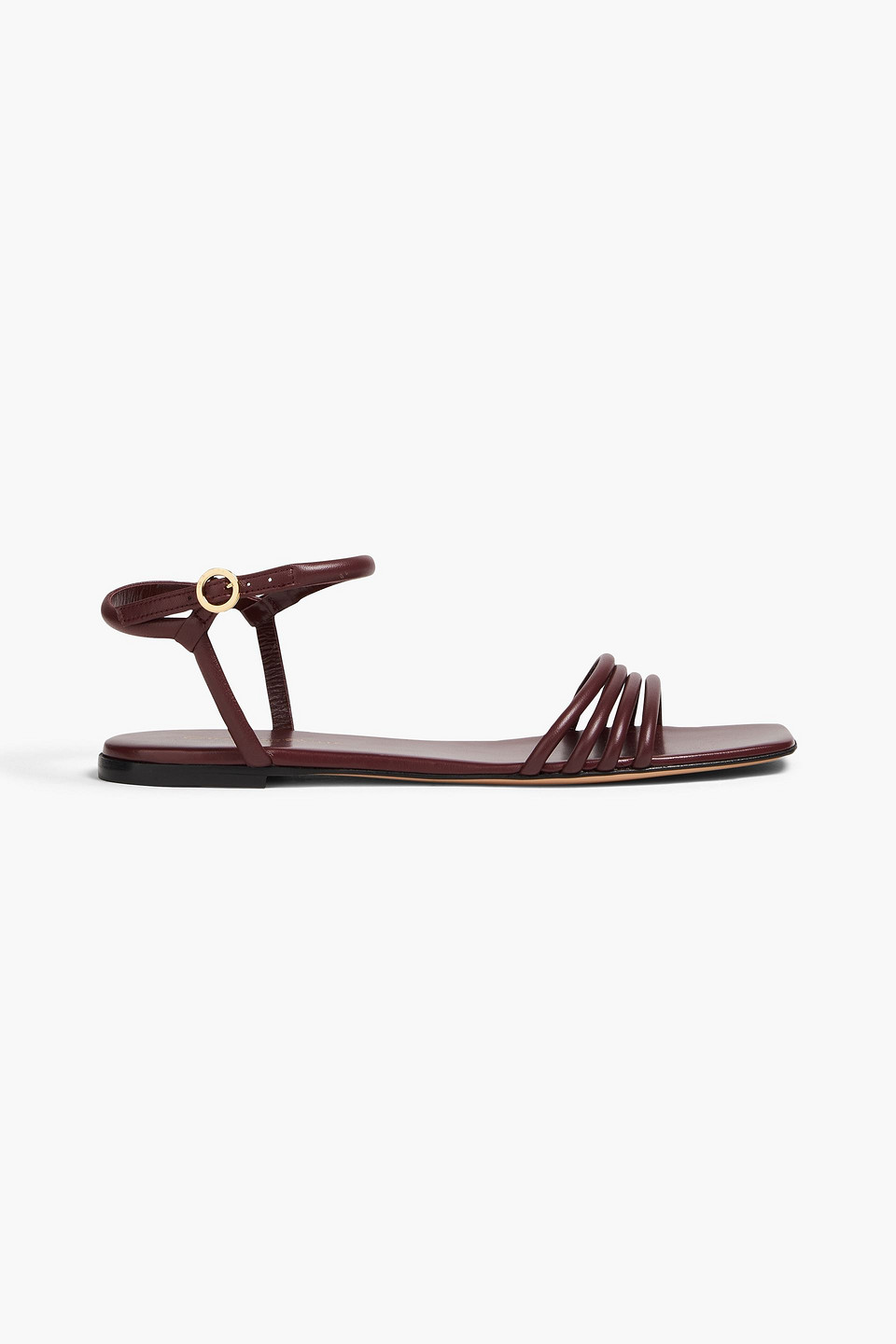 Gianvito Rossi - Lena 05 leather sandals - Burgundy - EU 34.5