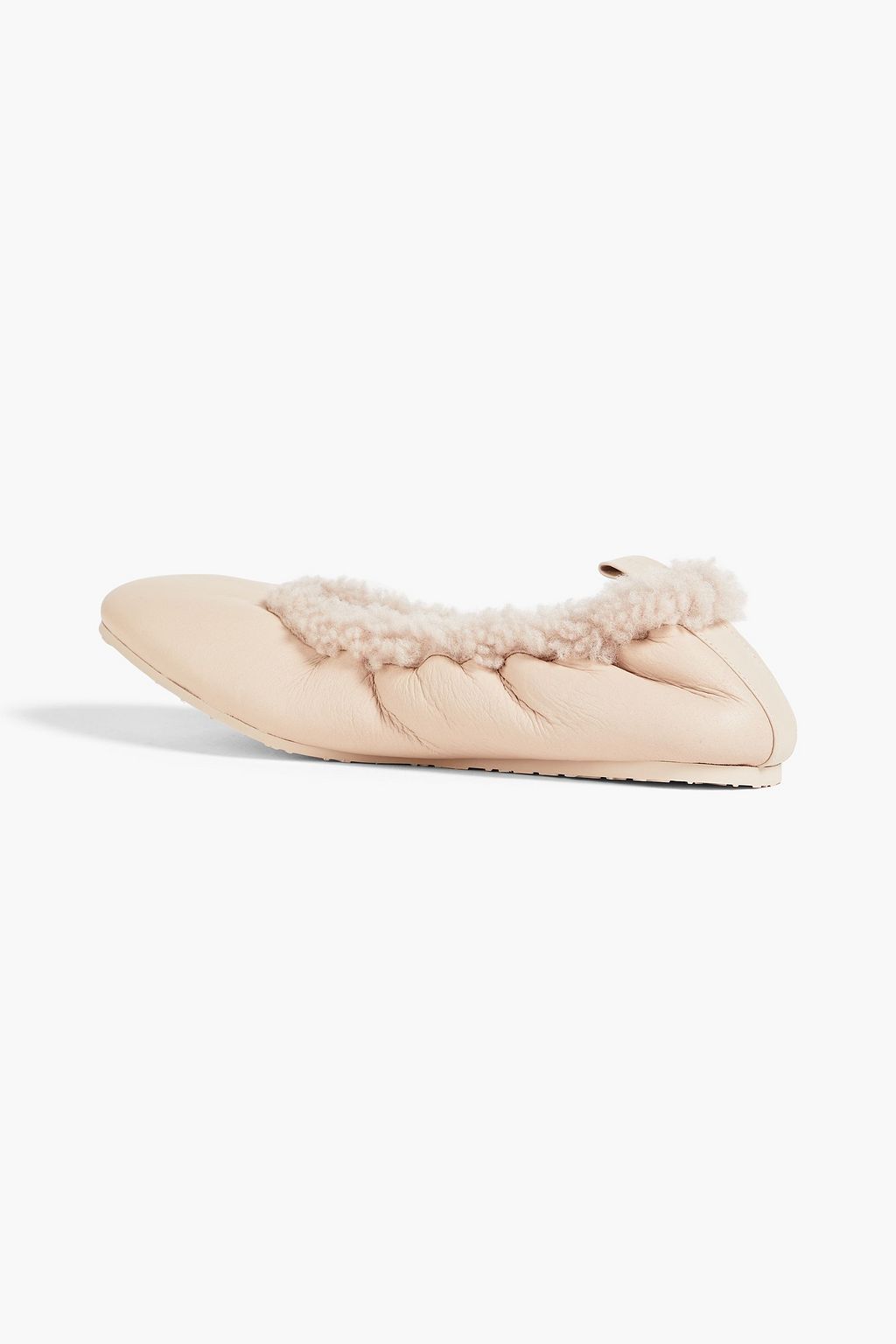 GIANVITO ROSSI Sansa shearling ballet flats