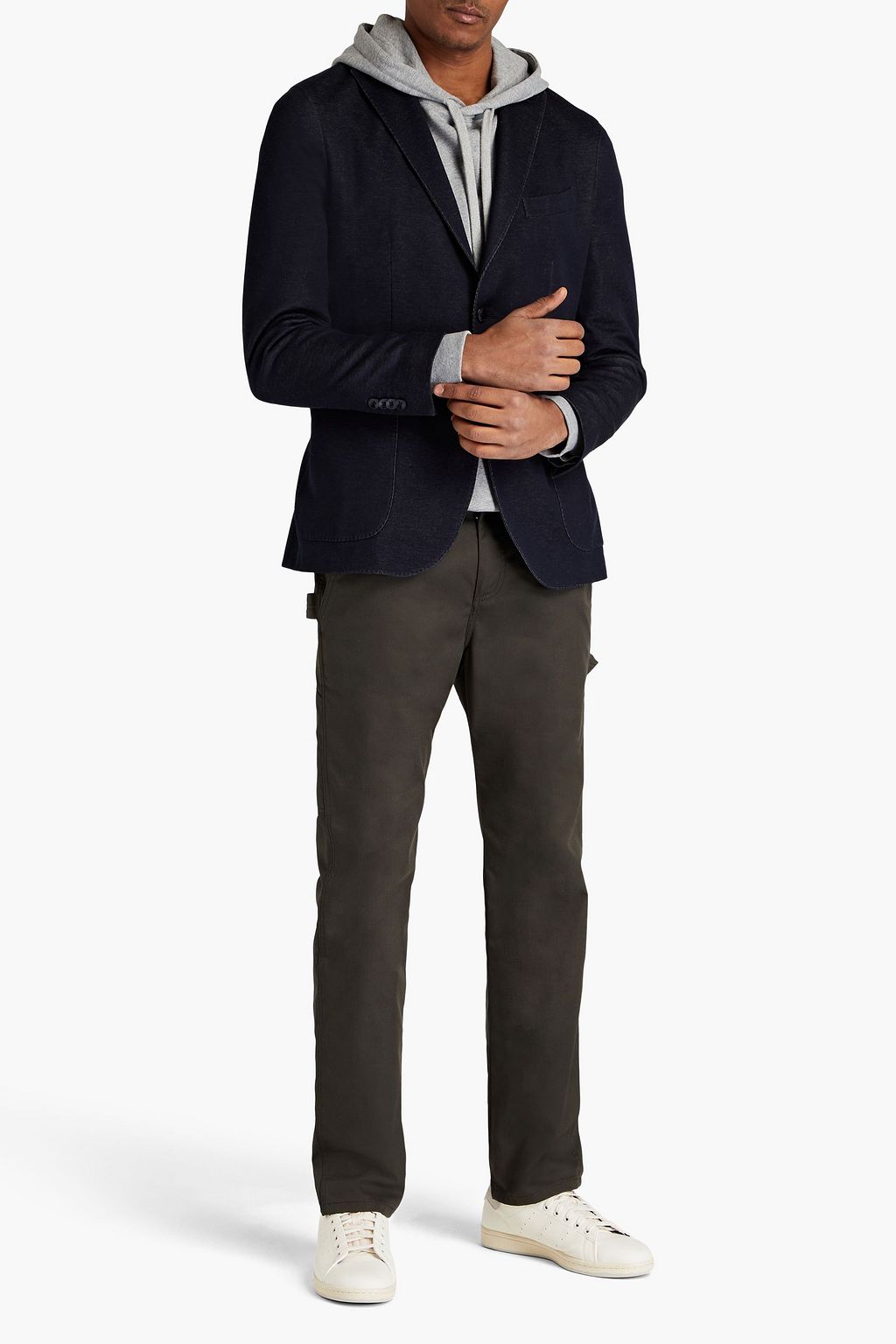 BOGLIOLI Jacquard-knit cotton blazer