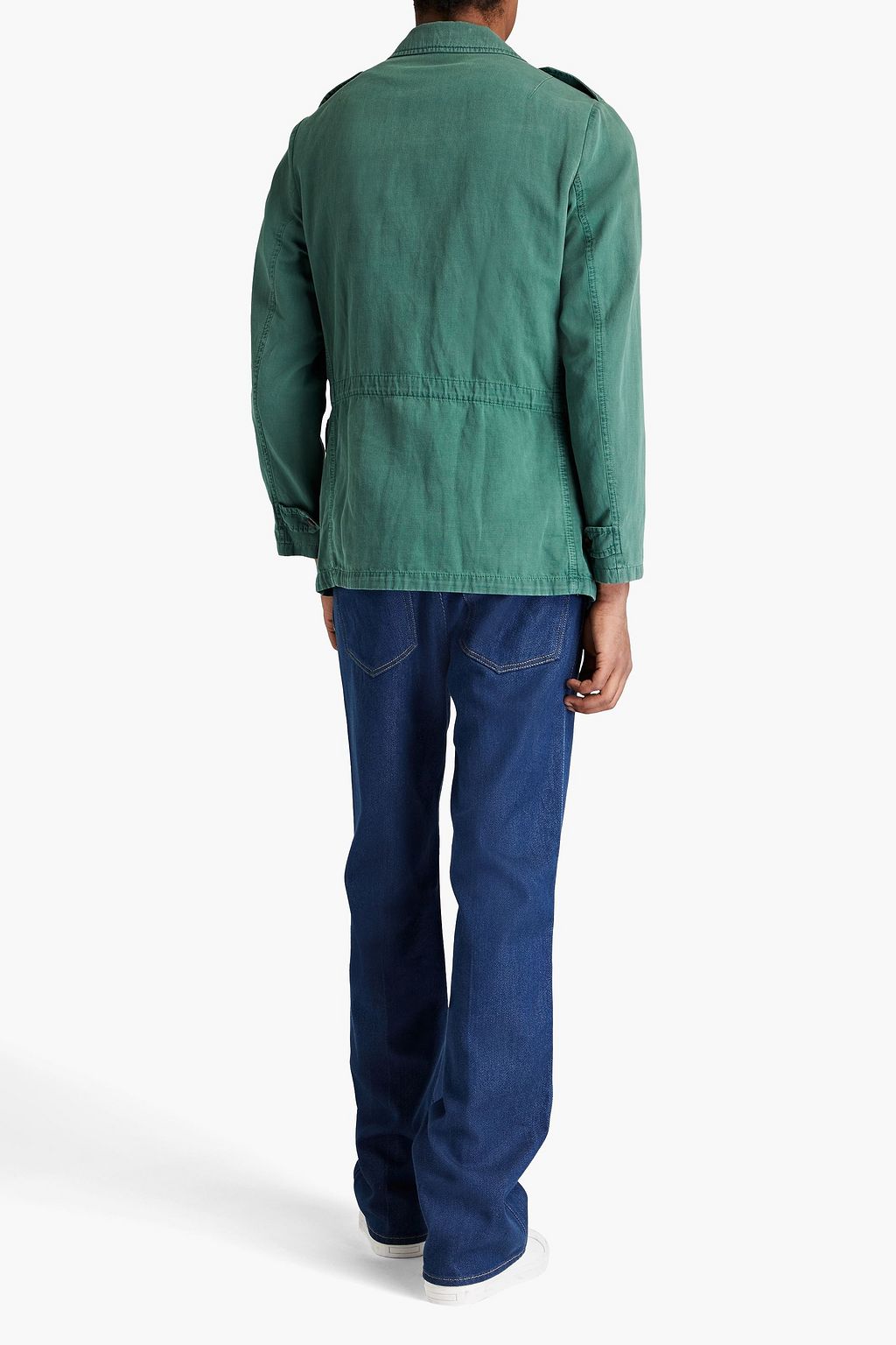 BOGLIOLI Cotton and linen-blend canvas field jacket
