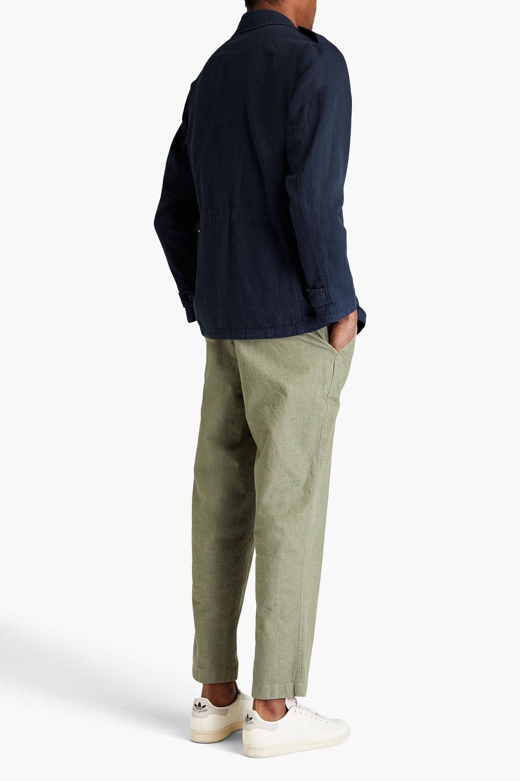 BOGLIOLI Cotton and linen-blend canvas field jacket