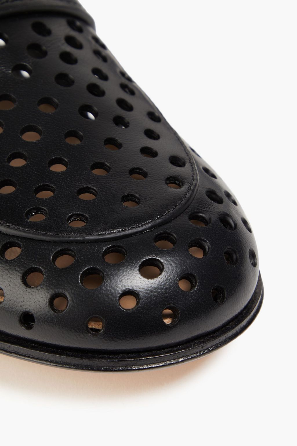 GIANVITO ROSSI Thierry laser-cut leather loafers