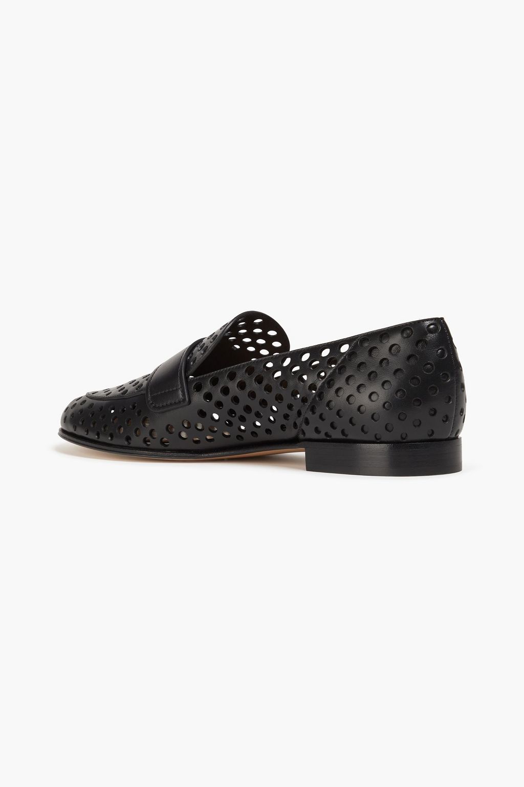 GIANVITO ROSSI Thierry laser-cut leather loafers