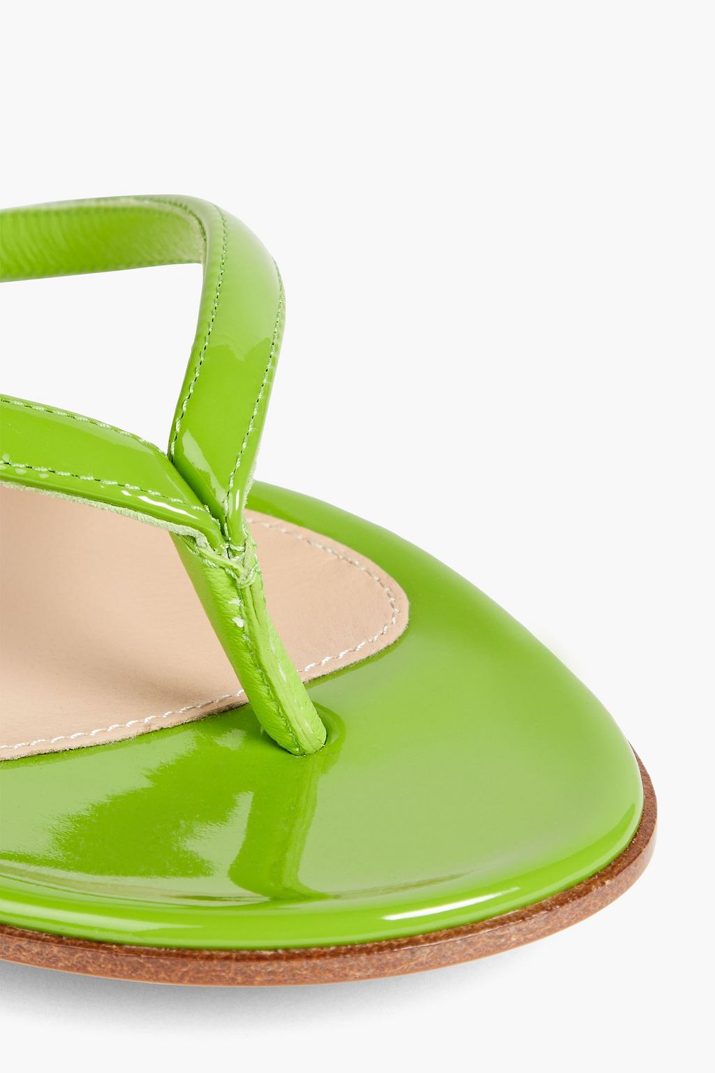GIANVITO ROSSI Calypso patent-leather flip flops