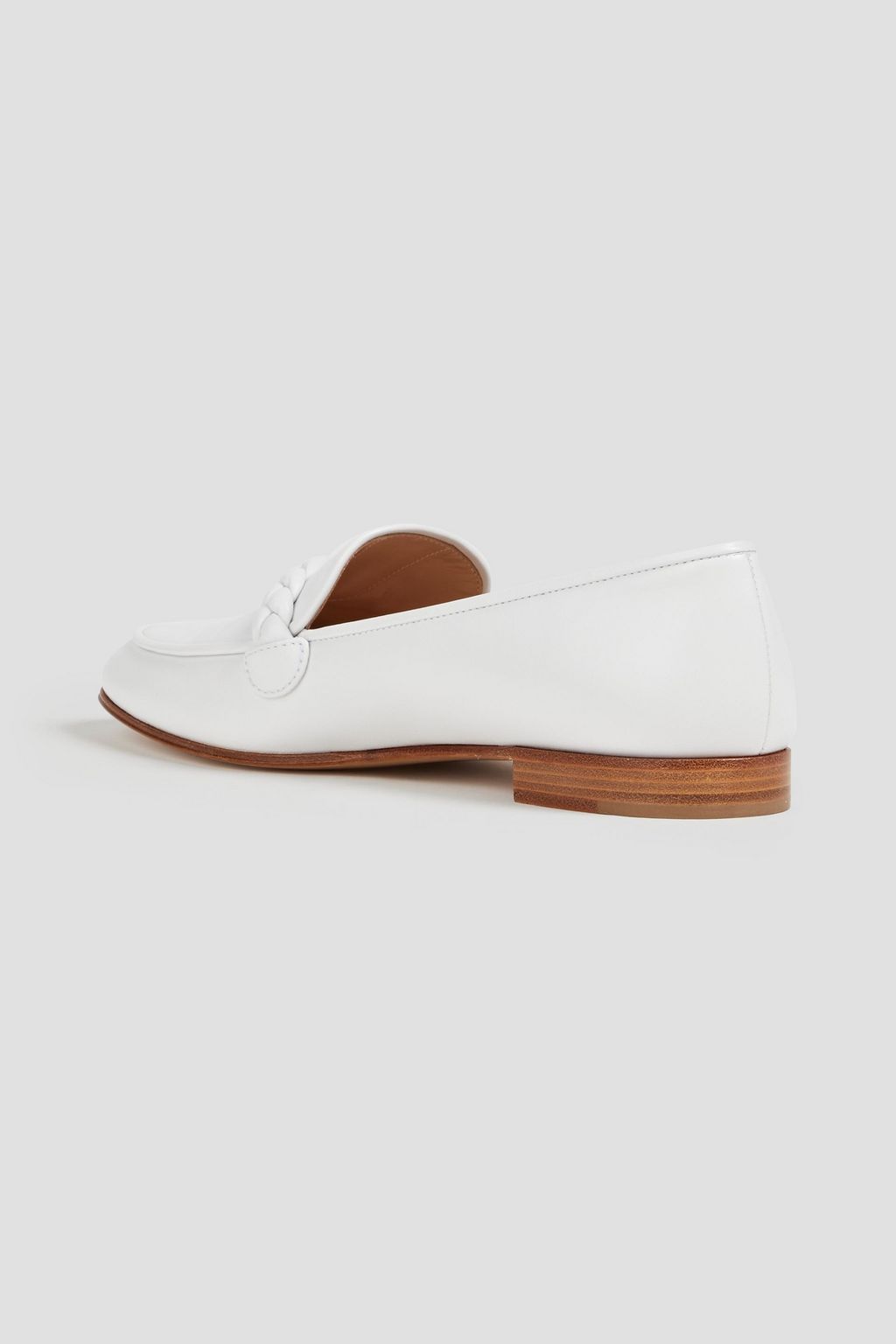 GIANVITO ROSSI Loafers aus Leder mit Flechtdetails
