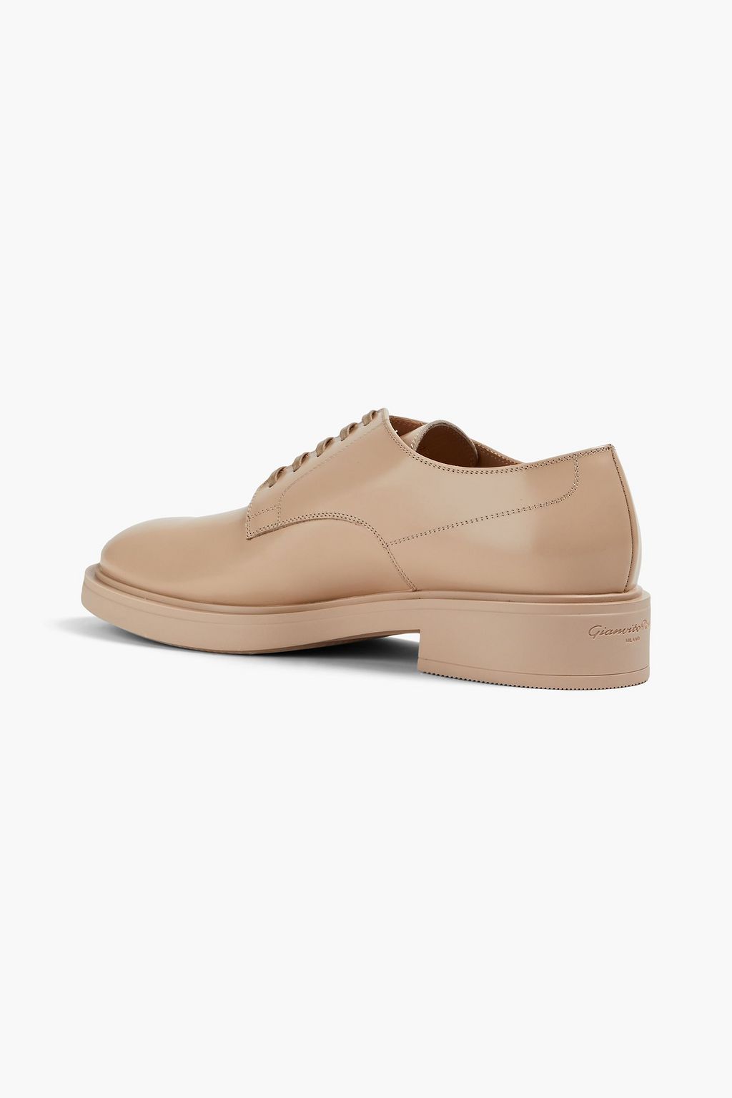 GIANVITO ROSSI Bobby glossed-leather brogues