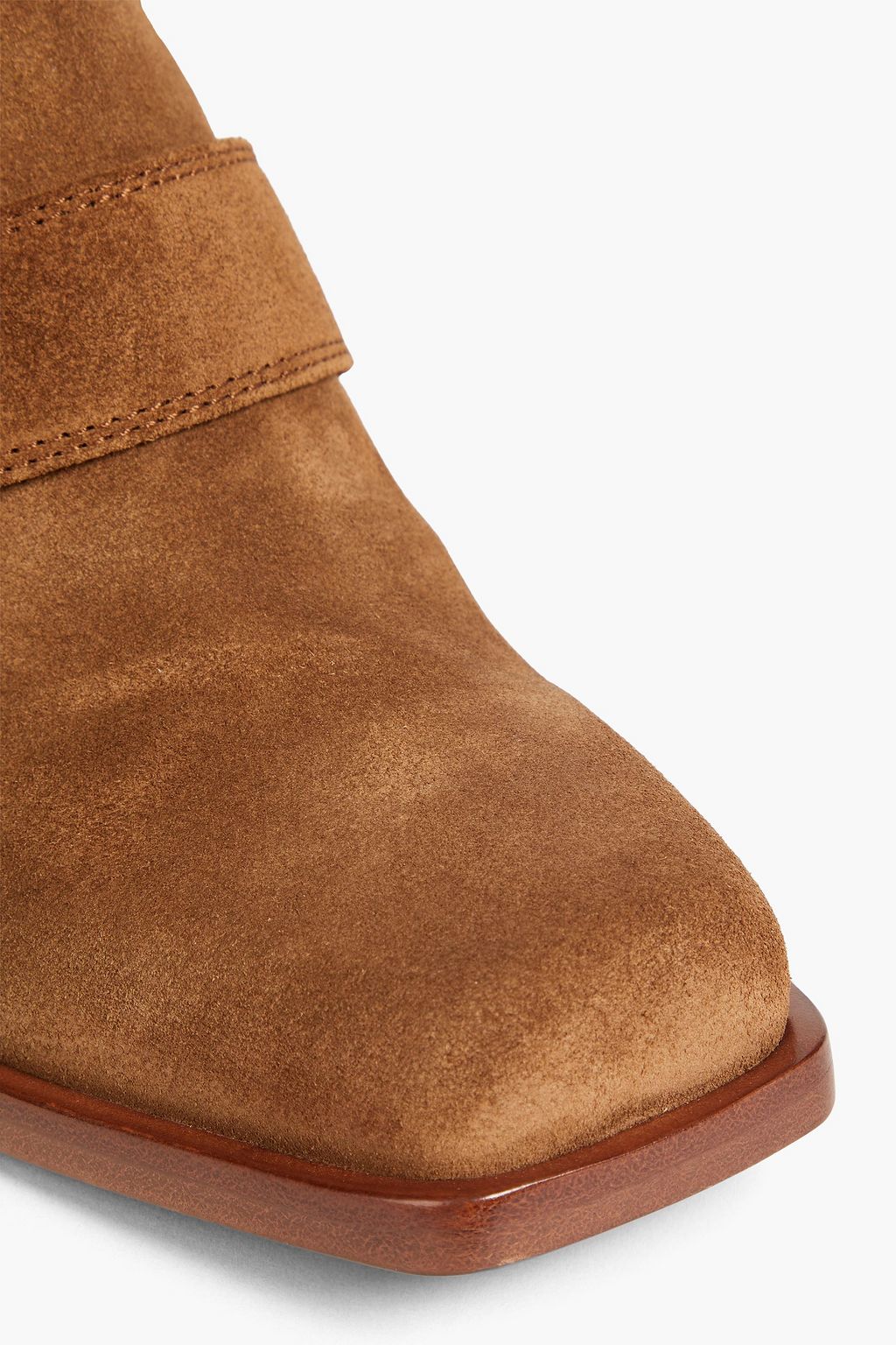 GIANVITO ROSSI Wayne buckled suede ankle boots