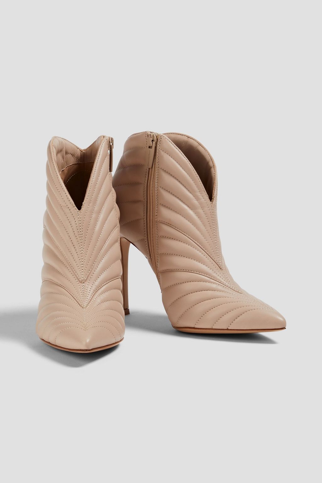 GIANVITO ROSSI Eiko quilted leather ankle boots