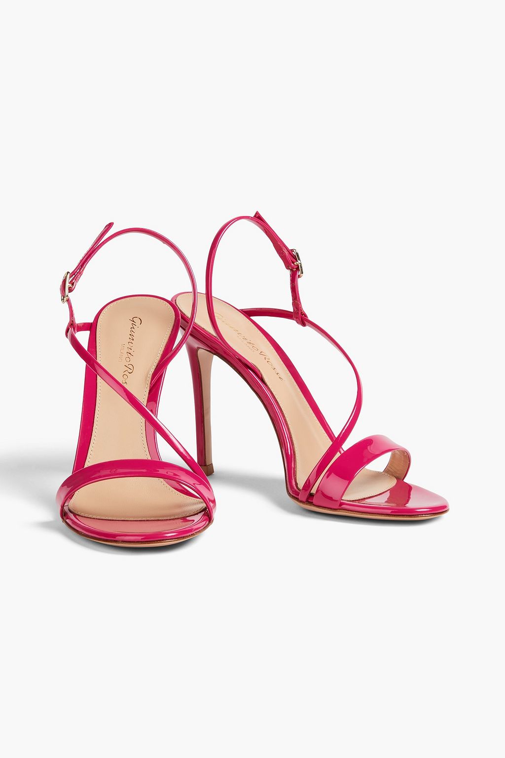 GIANVITO ROSSI Manhattan 105 patent-leather slingback sandals