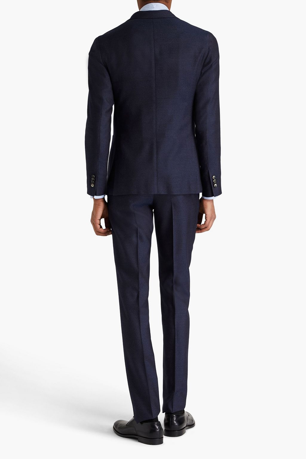 BOGLIOLI Mélange wool-blend crepe suit