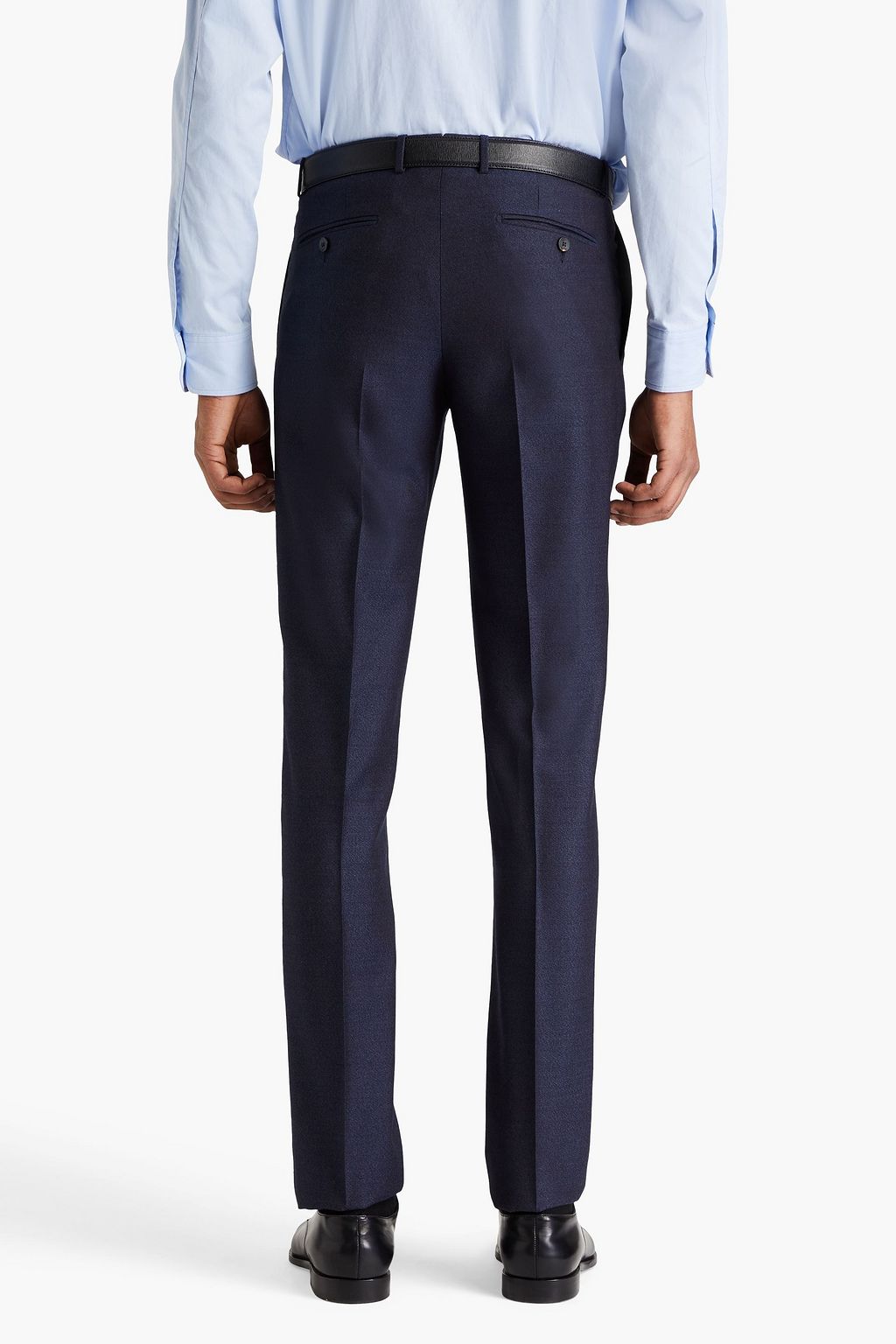 BOGLIOLI Mélange wool-blend crepe suit