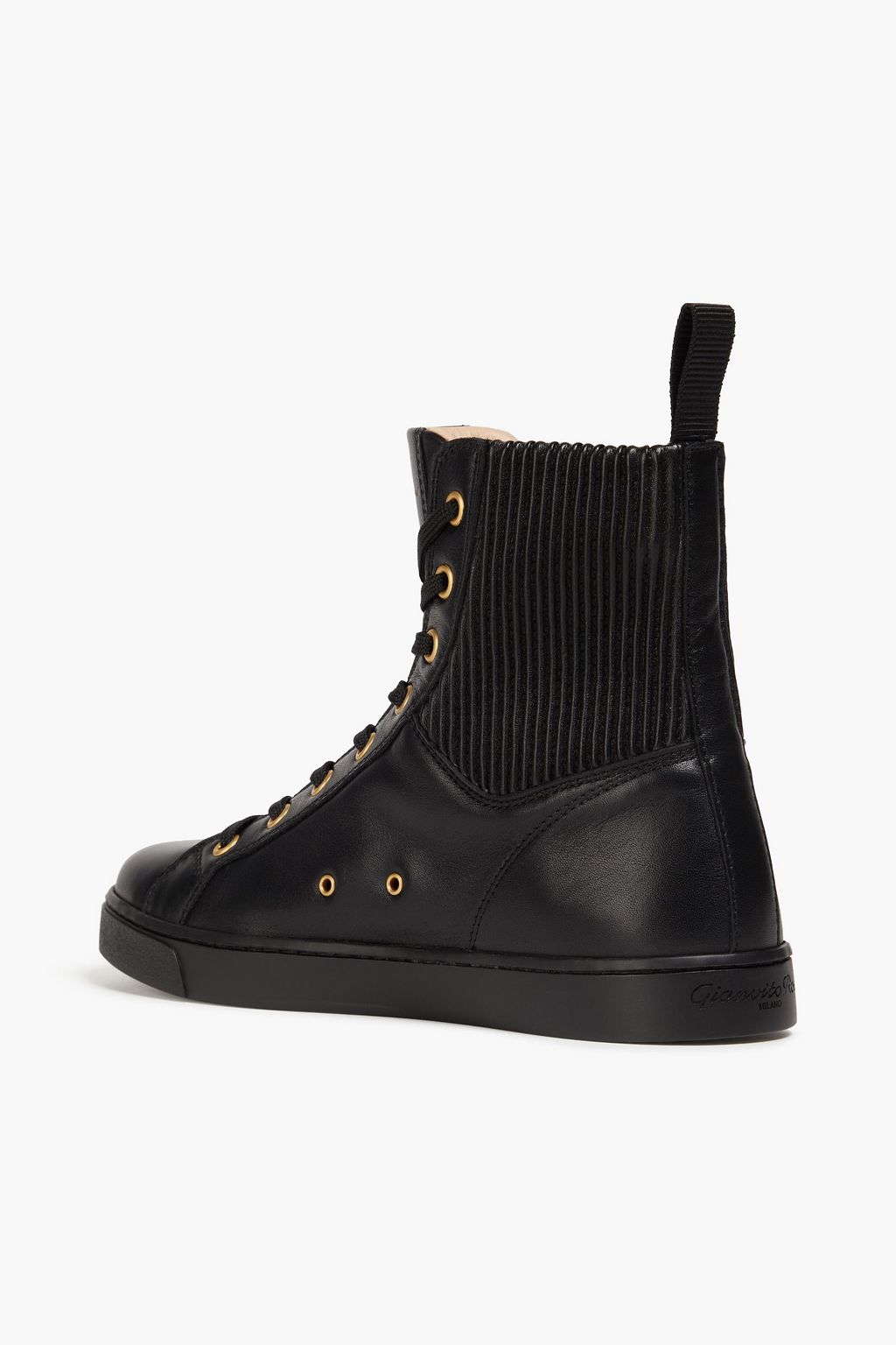 GIANVITO ROSSI Leather high-top sneakers