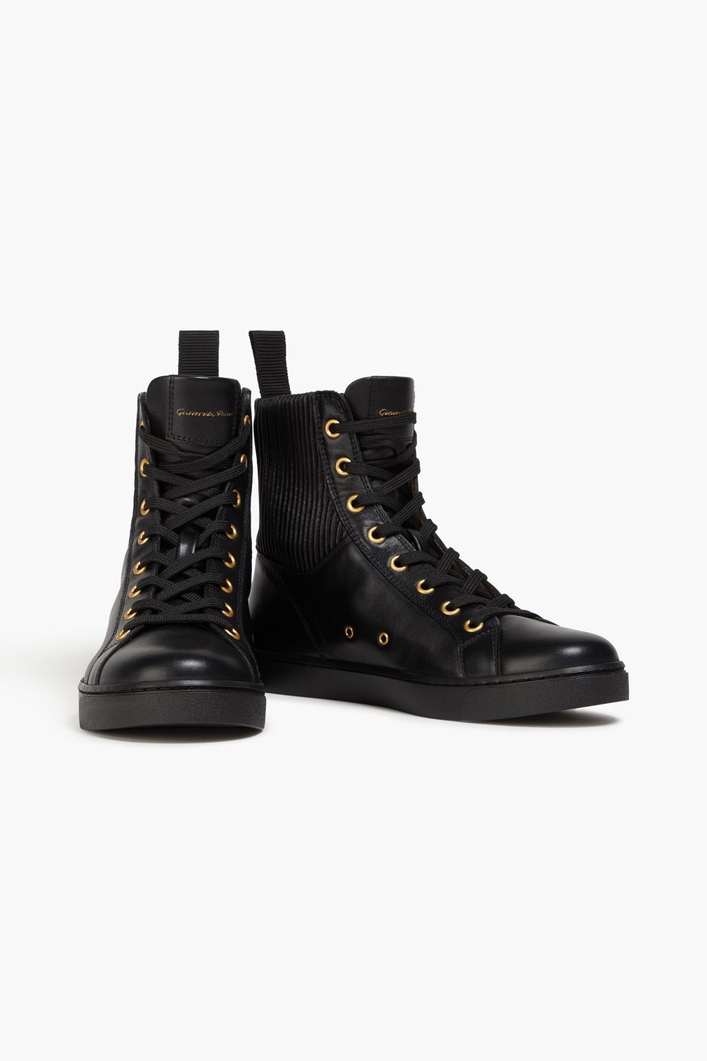 GIANVITO ROSSI Leather high-top sneakers