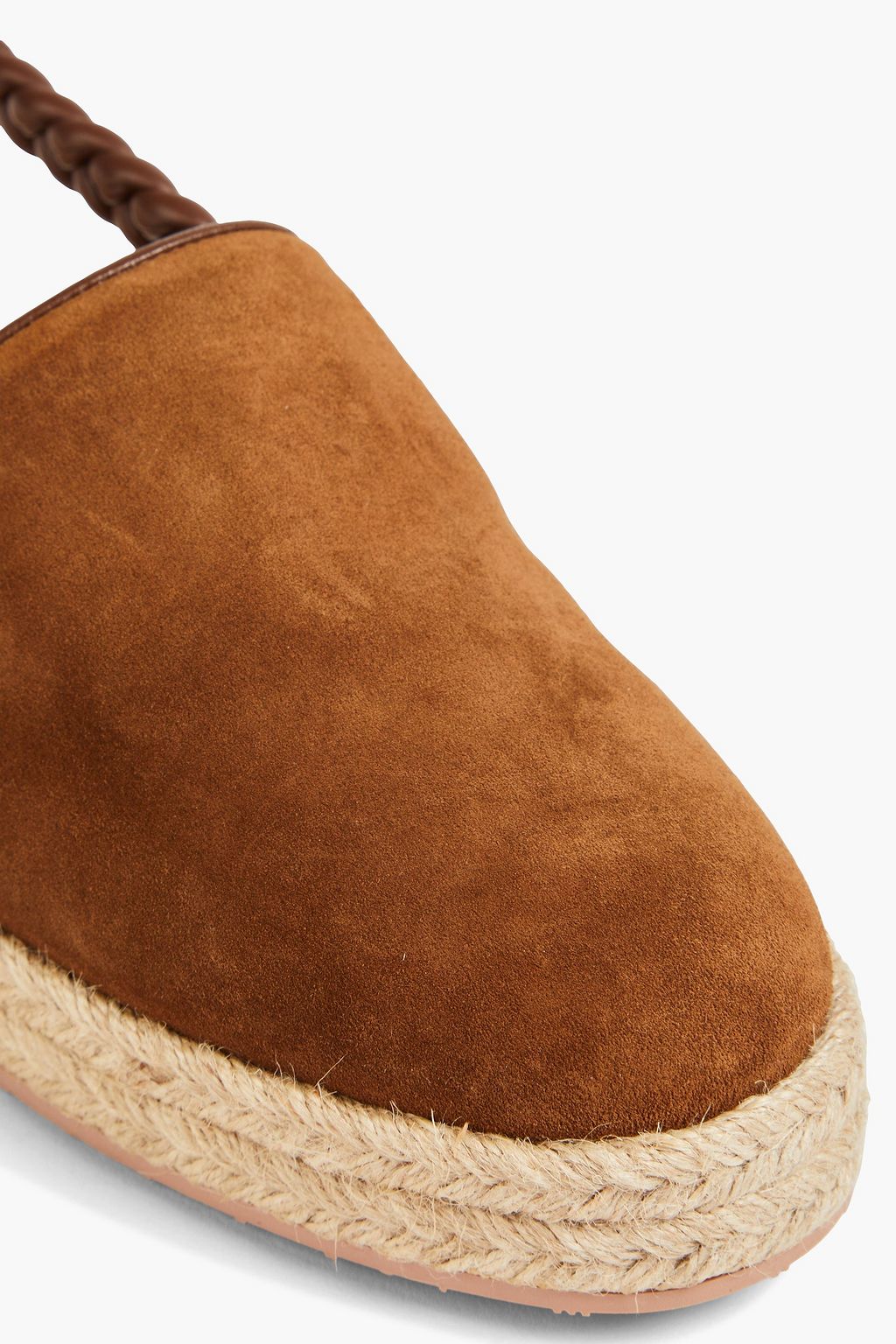 GIANVITO ROSSI Slingback-Espadrilles aus Veloursleder
