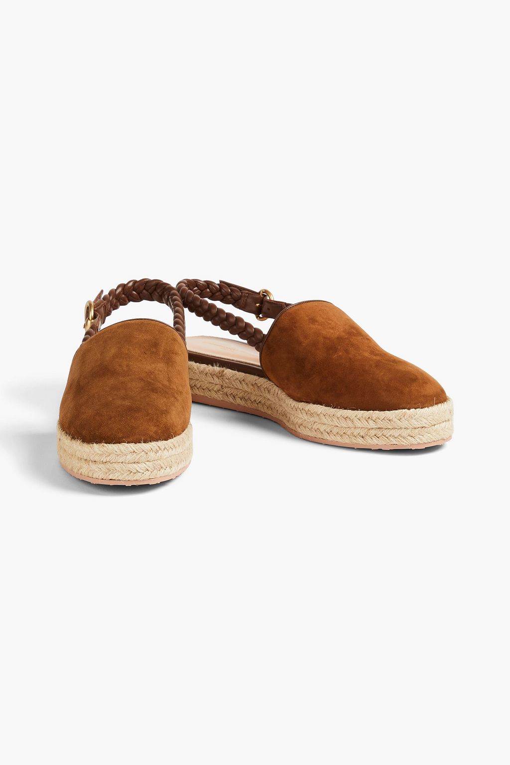 GIANVITO ROSSI Slingback-Espadrilles aus Veloursleder