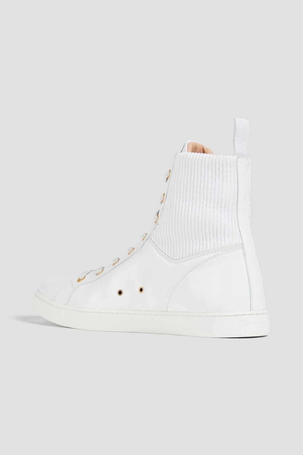 GIANVITO ROSSI Leather high-top sneakers