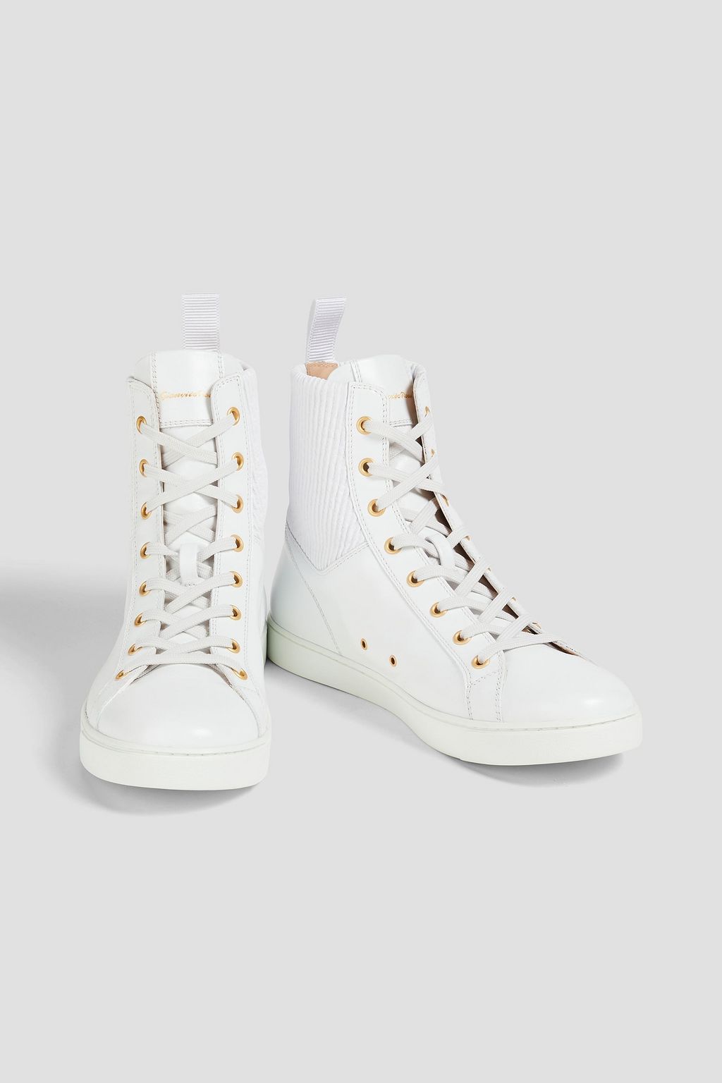 GIANVITO ROSSI Leather high-top sneakers