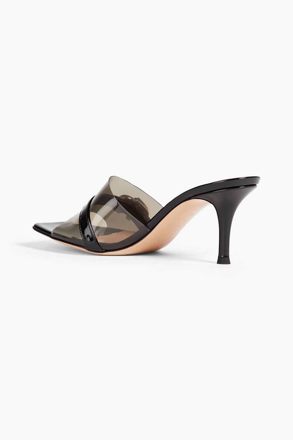 GIANVITO ROSSI Essen patent-leather and TPU mules
