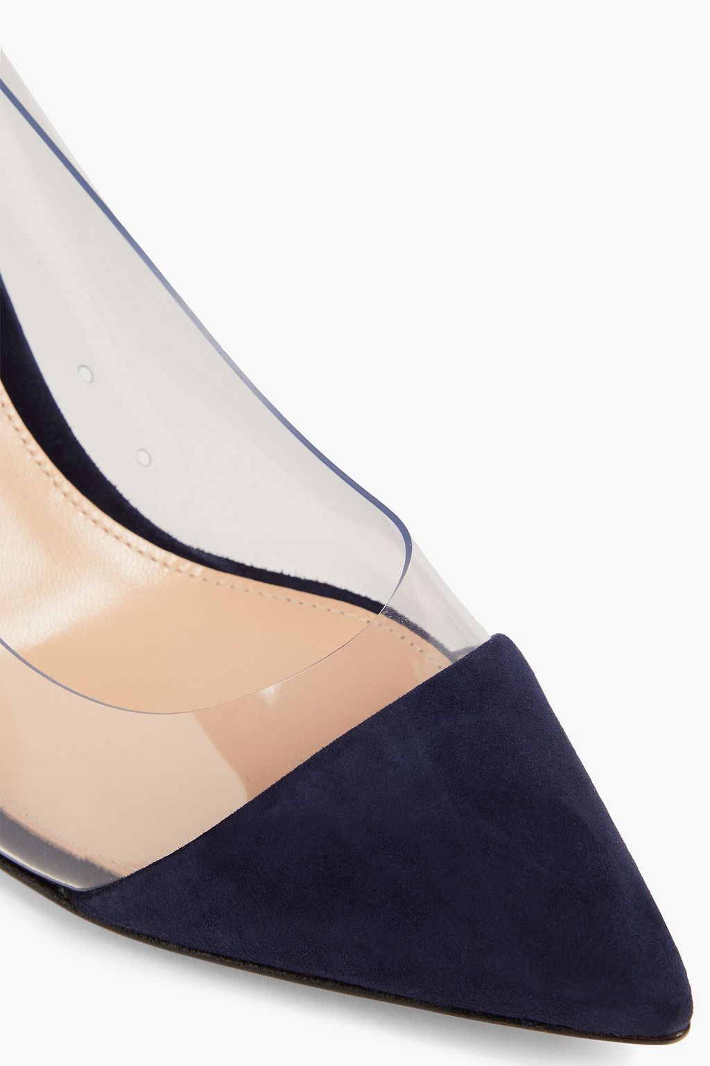 GIANVITO ROSSI Suede and PVC pumps