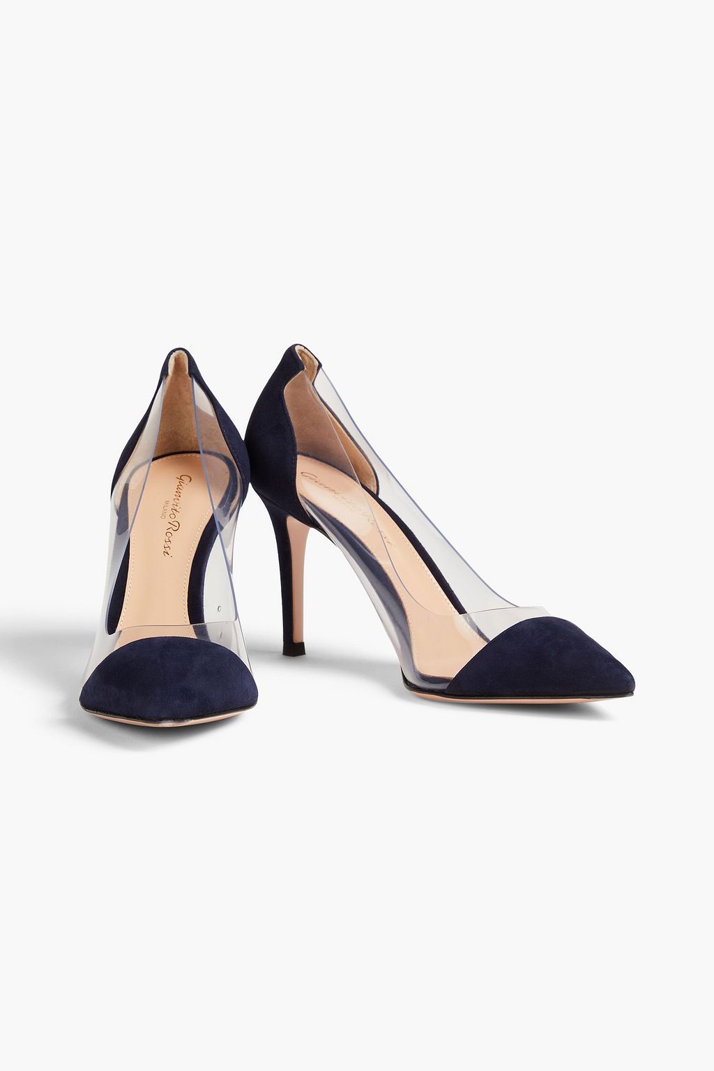 GIANVITO ROSSI Suede and PVC pumps