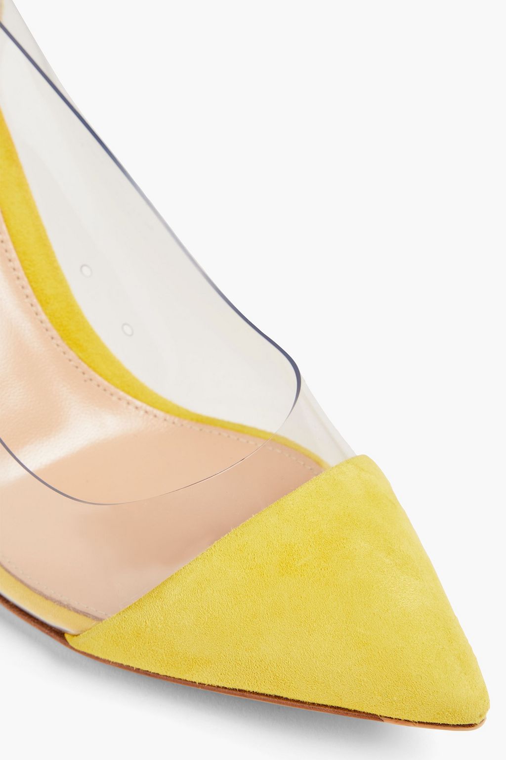 GIANVITO ROSSI Suede and PVC pumps