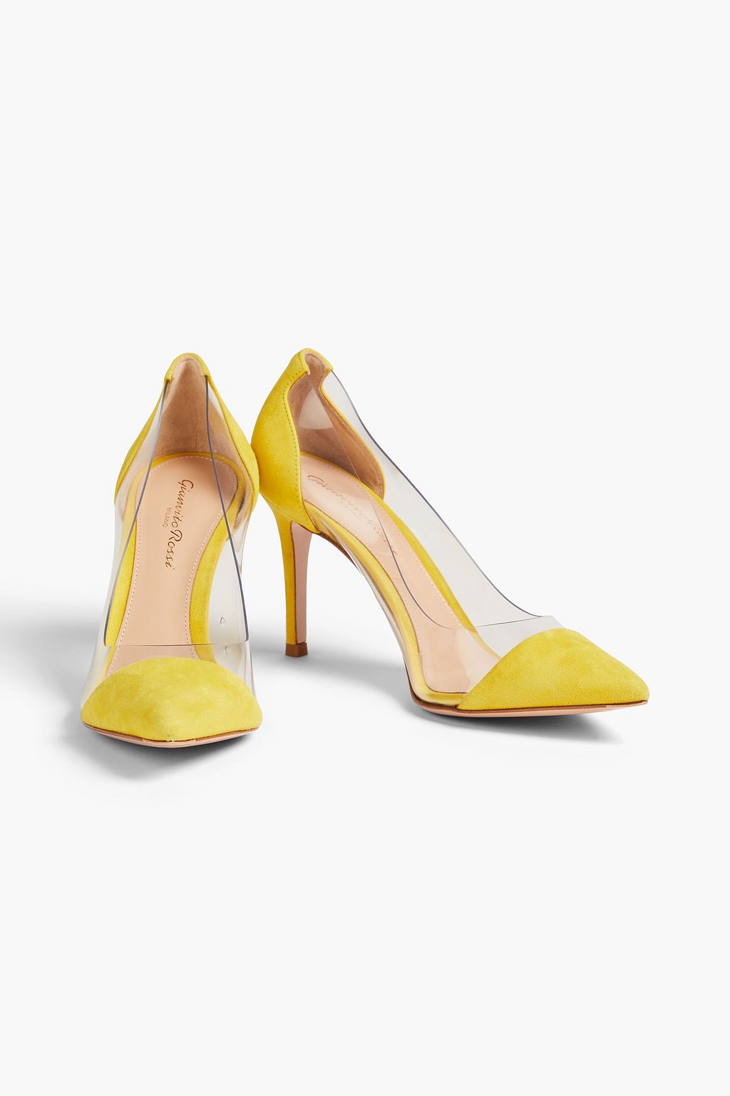 GIANVITO ROSSI Suede and PVC pumps