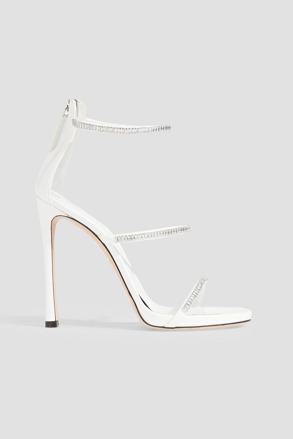 GIUSEPPE ZANOTTI Harmony Crystal embellished mirrored leather