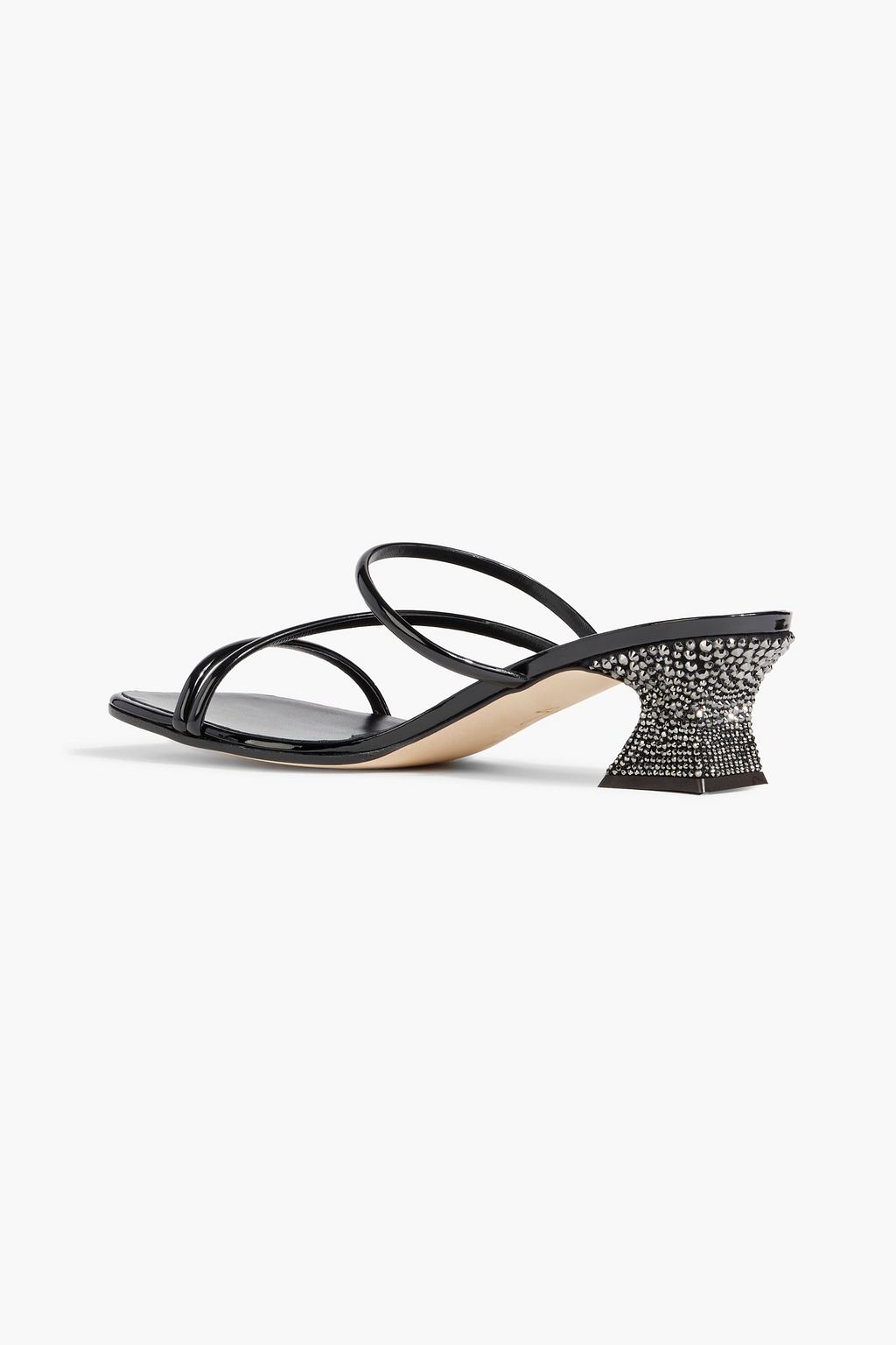 GIUSEPPE ZANOTTI حذاء ميول “توينجو” مصنوع من الجلد العاكس بكعب مقاس 45