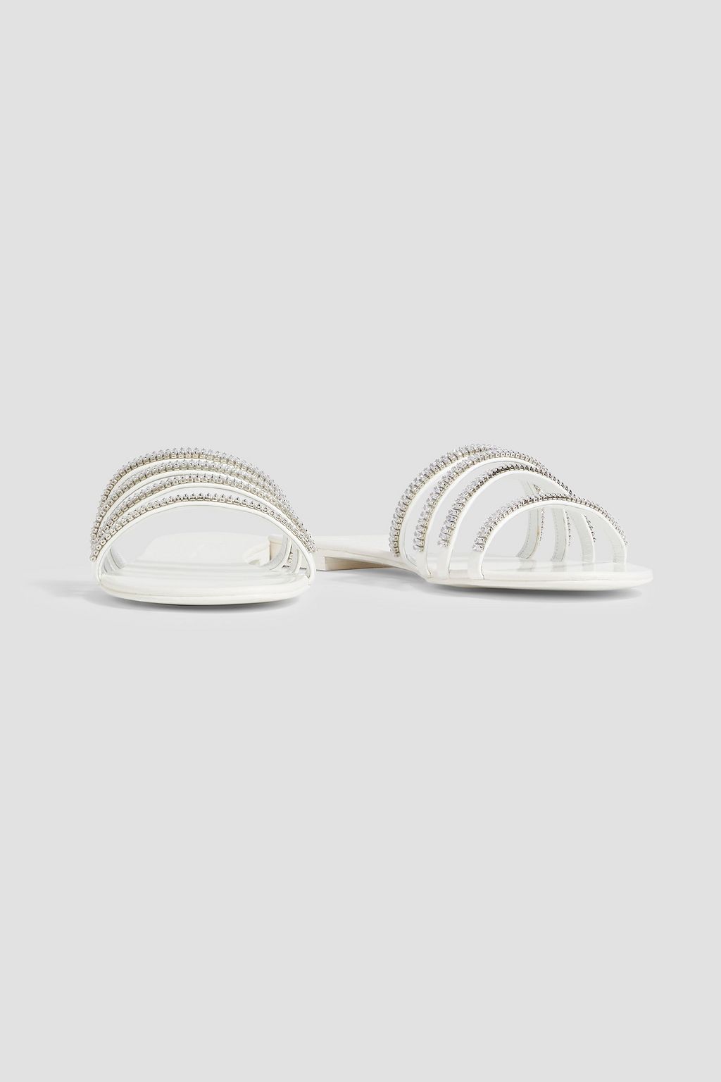 GIUSEPPE ZANOTTI Iride crystal-embellished patent-leather sandals