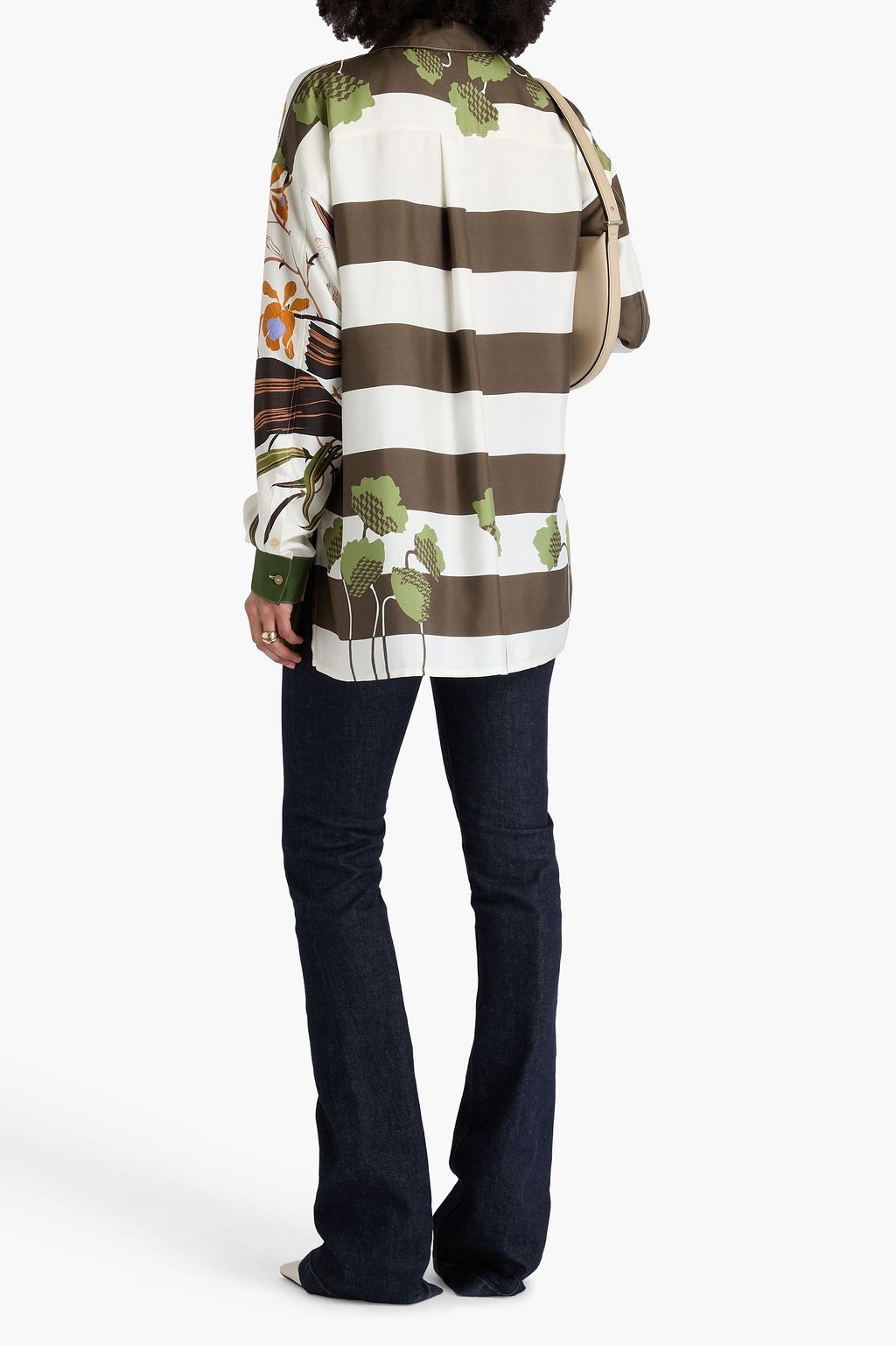 LOEWE Printed silk-twill shirt